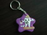 Environmental Protection Soft Rubber Keychains , Silicone Key Ring
