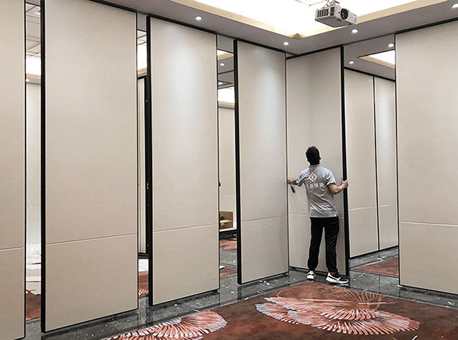 Operable Soundproof Foldable Partition Wall Push Pull Hanging