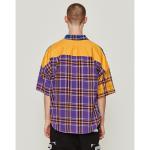 Small quantity clothing manufacturers Polyester Grid Men Shirts
