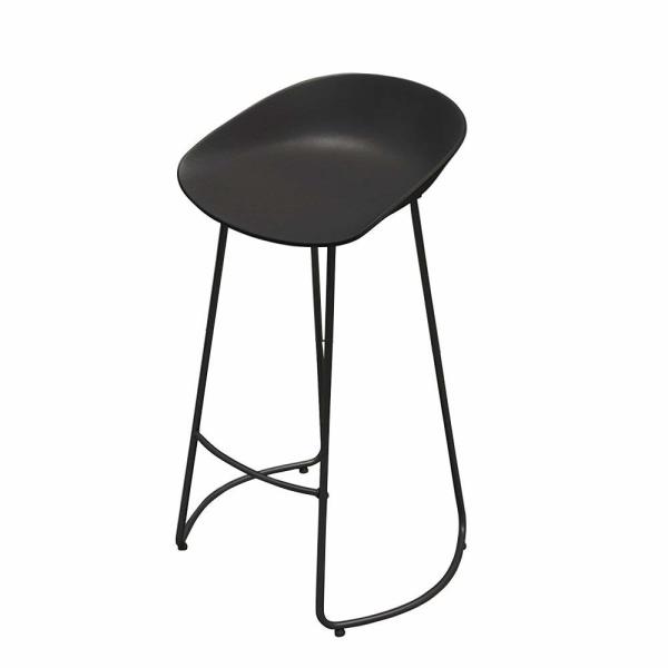 Wrought Iron Metal Padded Bar Stools Casual Cafe Ergonomic Design Powerful Load