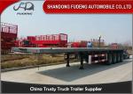 Mechanical Steel 4 Axle 40 Foot Flatbed Container Trailer