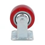 Customization 4inch 5inch 6inch 8inch Heavy Duty Industry Red PU PVC Swivel