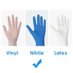 Disposable Medical Nitrile Examination Gloves 9 Inch For Laboratory