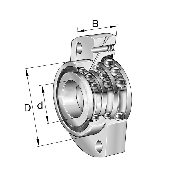 INA DKLFA40115-2RS Double Direction Angular Contact Ball Bearing Unit