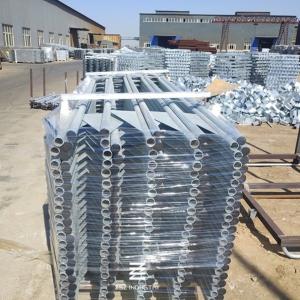 Wholesale Iron Tube Metal Fence Posts Hot Dipped Galvanizing Fence Panel 150mm Wing Width from china suppliers