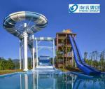 Giant Boomerang Fiberglass Water Slides Ashland / DSM Resin , 18.75m Platform