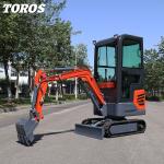 Municipal Works One Ton Mini Excavator Mini Digging Machine With 180mm Track