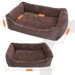 Cold Resistant Dog Mattress Pad , Dog Bed Floor Cushion Blow Cutting Finish