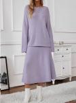 Women's Sweater 2024 New Elegant Knitted Set Women's One Shoulder Sweater Top