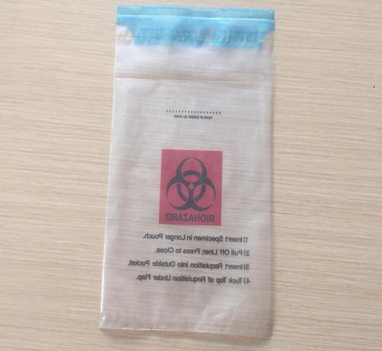 Medical Biohazard Bag/self sealed biohazard waste bag, Medical Disposable Plastic Bags/Self Sealing Sterilization Bag/ Z