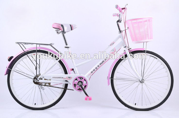Lightweight Single Speed Ladies 24 Inch City Bike