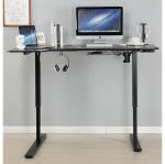 Commercial Furniture Ultra-Strong Triple Motor Corner Desk with Black Wooden