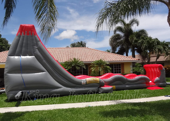 Rent Inflatable Water Slides Kids Jumping Bounce Red PVC Large Inflatable Water Slides