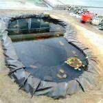 0.2mm-3mm Thickness HDPE Fish Pond Liner Membrane for Landscaping Pools Width 1m