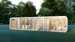 High-Performance Apple Cabin House with Galvanized Steel Frame and Metal Carved