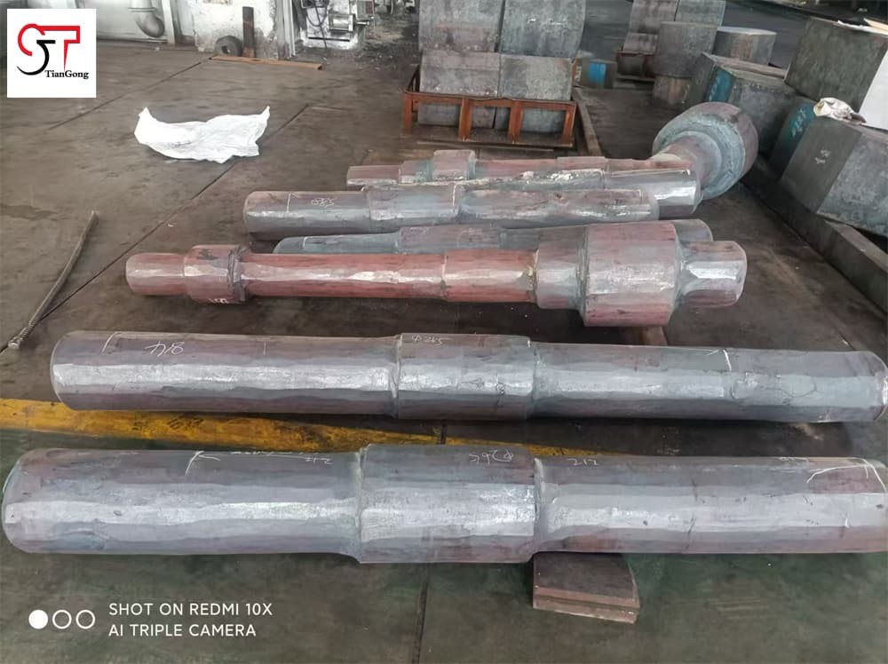 Precision Ground Carbon Steel Forgings Intermediate Gear Shaft Forgings For Gearboxes