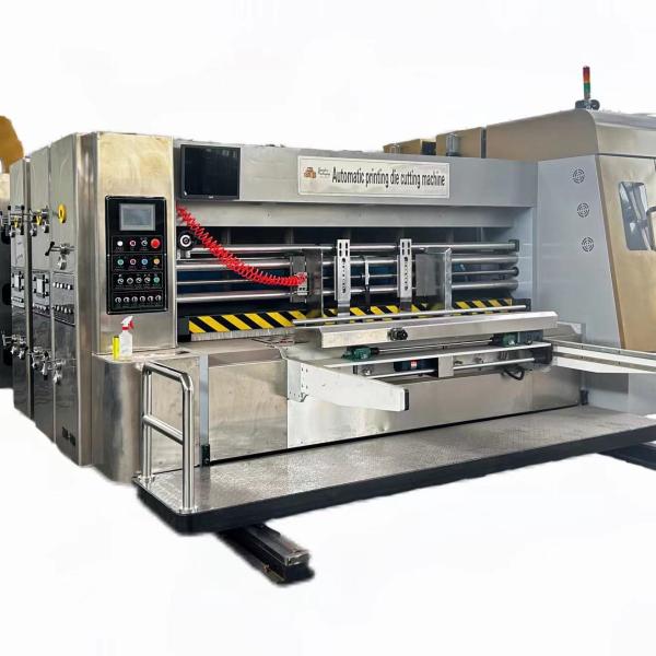 Economic Carton Box Making Automatic Flexo 4 Colors Printing Slotting Die