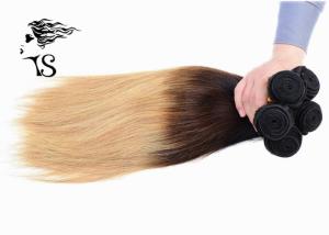 Wholesale 8A Silky Straight Long Ombre Human Hair Extensions with Black Brown Blonde 3 Color from china suppliers