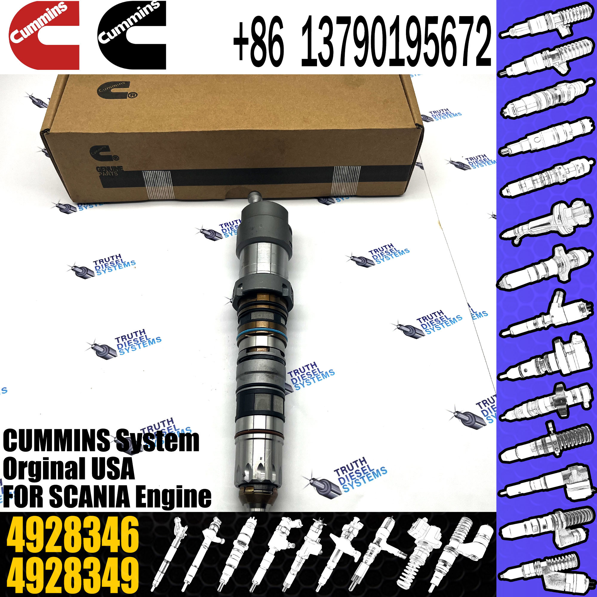 Diesel Engine Part Excavator Fuel Injector 4326781 4088426 4088428 4326780 4928346