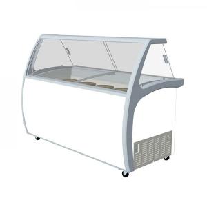 Wholesale Electricity Saving Ice Cream Showcase Freezer Good Temperature Evenness from china suppliers