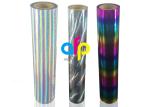 Premium Washable Holographic Foil Paper Rolls Textile / Garment Suit