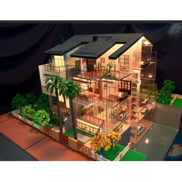 CAD Drawing Exterior Building 3D Model , Commercial Modern Architecture Model