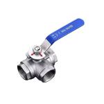 DN15-DN100 L Type Three Way SS304 Ball Valve Normal Temperature