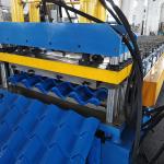 Glazed Steel Roofing Sheet Manufacturing Machine For Construction Works