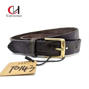 Wholesale Width 28mm Braided Leather Belt Crocodile Pattern Multipurpose from china suppliers