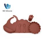 Non Toxic BPA PVC Free Baby Feeding Set 100% Silicone Bib