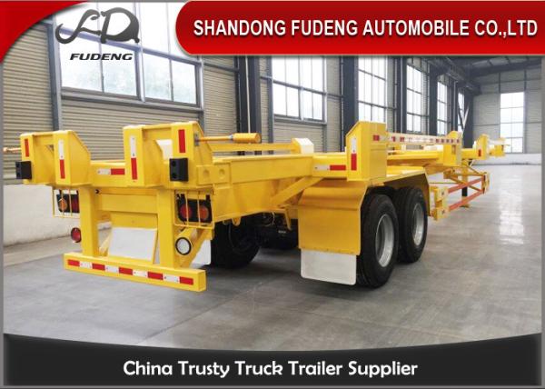 FUWA Axles 40ft skeletal chassis container trailer 40 tonnes port trucks