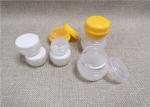 Recycable Plastic Cosmetic Jars Orange / Translucent Color Small Volume