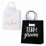 Custom Gift Kraft Paper Shopping Bag With Handle And Logo 10x5x13 16x6x12