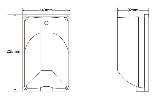 120V Anti Impact IK08 Architectural Exterior Lighting 10W 6500K