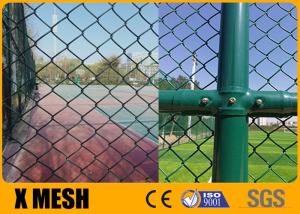 Wholesale High Strength Stadium Galvanized Chain Link Fence 2.0mm Post Rail Thickness 3X3 from china suppliers