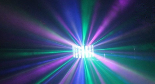 Mini Disco Strobe Laser LED Effect Light , Changeable Double Derby Dj Light