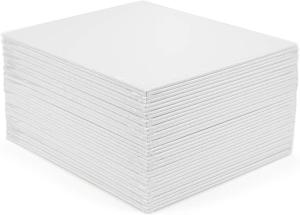 Wholesale 10''X8'' Pure Cotton Blank Canvas Panel Board 24 Pack 3mm Thickness from china suppliers