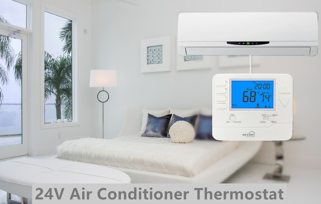 Weekly Programmable ABS 24V Heat Pump Thermostat