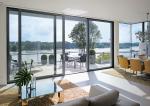 Durable Aluminium Sliding Glass Doors Anodized Surface Finishing Sliver Color