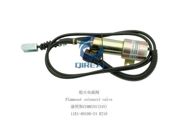 High Quality Flameout Solenoid Valve 11E1-60100-24 for Excavator R210 R215-7