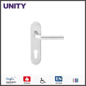 Wholesale Stainless Steel Fire Door Lever Handle EN1906 and EN1634 Satin Finish from china suppliers
