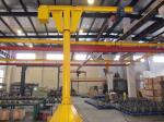 Slew Brake Truck Mounted Boom Jib Crane 250kg Lifting Load For Machine Centre