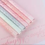 2024 Shinewrap Factory Wholesale Love Printed Flower Wrapping Paper Good Quality