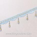Handmade fashionable chain beads lace tassels fringes for curtain/sofa/pillow