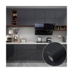 Modern Design PVC Dark Gray Glossy Foil Sticker for Removable Furniture