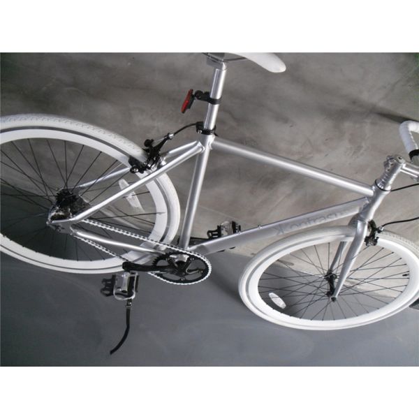 Lasco Crank Set Silver Color Single Speed Bullbar Aluminum Alloy Frame Vintage Fixie Fixed Gear Bike Bicycle