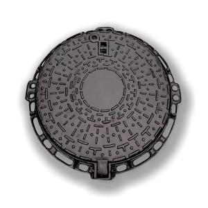 Wholesale EN124 A15 Cast Iron Manhole Cover , 580mm Circular Inspection Chamber Cover from china suppliers