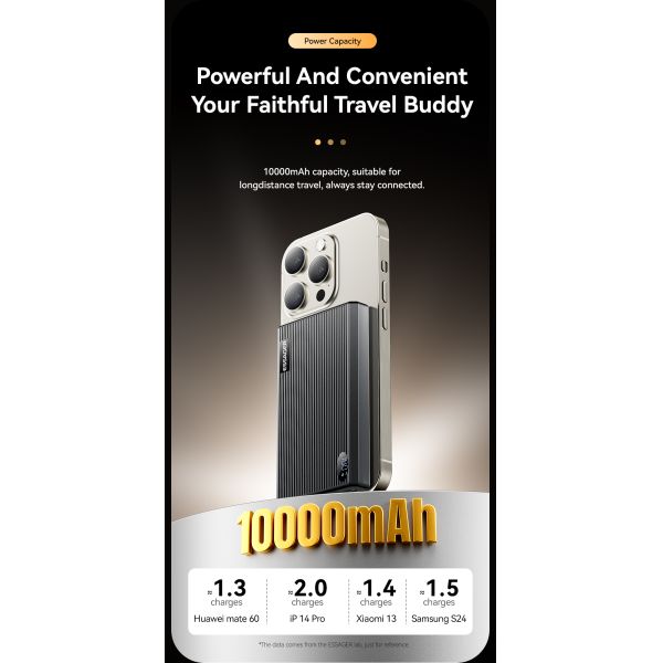 ESSAGER ES-D017 Series Wireless Charging Power Bank 10000mah Ultra Thin Fast Charging