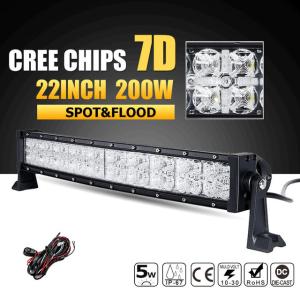 Wholesale Super Bright Row 3W Cree Off Road Led Light Bar 7D Reflector With Dayrunning Light IP68 Waterproof from china suppliers