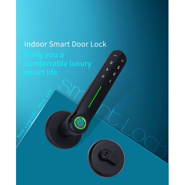 Hot Selling Indoor Smart Fingerprint Door Lock With Silent Lock Body Keyless Entry Home with Your Smartphone